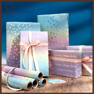 YELGIRL Gift Wrapping Paper, Shimmery Star Dots Colorful Packaging Paper, Creative Accessories DIY R