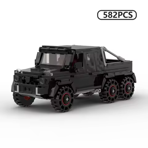MOC G63 AMG 6x6 Offroad SUV Building Blocks Extreme Terrain Vehicle Assembly Model Kit for Adults Ga