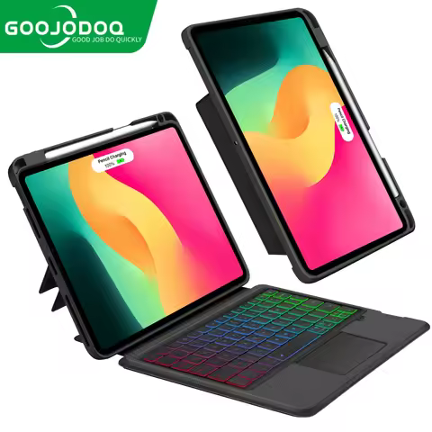 GOOJODOQ Magic Keyboard Case for iPad Pro 11 Pro Air 5 Air 4 iPad 5th 6th Generation Case Magnetic D