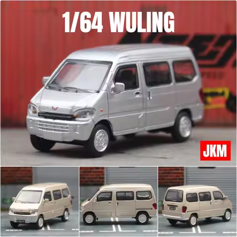 1/64 WULING Chevrolet N300 Move Van Miniature JKM 1:64 Diecast Metal Vehicle Bus Collection Free Whe
