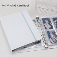 card binder photo album Simple Solid Color Star Girl Album Small Card Binder