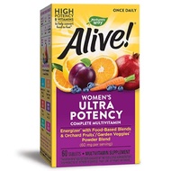 Nature's Way, ALIVE! Once Daily, Women's Ultra Potency Multi-Vitamin, 60 Tablets Multivitamin Supple