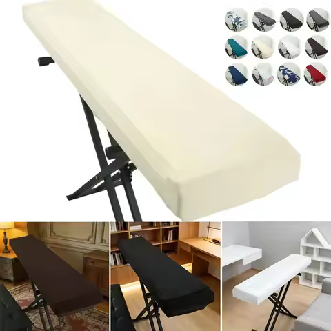 Non-slip Digital Piano Dust Cover Stretchable Universal Electronic Piano Protector Dustproof Washabl