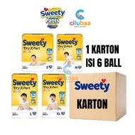 [1 CARTON] Sweety Dry X-Zone 12 Hour Dry BabyPopok S56 / M48 / L42 / XL38 Newborn BABY DIAPERS