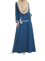 Jubah Kosong  Jubah Muslimah Umrah Murah Jubah Poket Wanita Perempuan Plain Ironless Plus Size S to 5xl