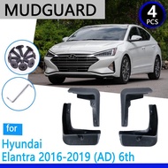 Mudguards fit For Hyundai Elantra Avante AD 2016-2019 2017 2018 Car Accessories Mudflap Fender Auto 