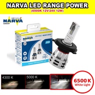 NARVA H4 H7 H8 H11 H16 9006 9012 12V & 24V 6500K Range Performance LED Headlight Bulb Set