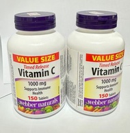 Webber Naturals Vitamin C 150 capsules
