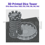 3D Printed Dice Tower (PLA) For Boardgames, D&D, RPG, etc...