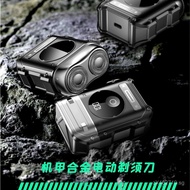 Men's Portable Shaver USB Quiet Full Body Washable Travel Mecha Rechargeable Shaver Beard Trimmer 1V