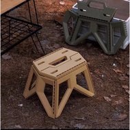 Portable Foldable Outdoor Camping Picnic Plastic Stool Military Style Stool Camping Foldable Stool C