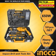 BUILDMATE Ingco Impact Drill with DIY ToolKit 101PCS | 115PCS [SOLD PER SET] Hammer Drill Electric D