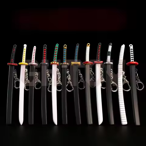 17cm/6.7in Japanese Samurai Swords Katana Cosplay Anime Weapons Props Peripherals Training Model Gif
