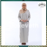 Baju Jubah Printed Uyaina in OFF WHITE