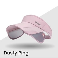 Beach Hat Women's Golf Hat Anti-UV Women's Double Slide Visor Anti-UV Hat