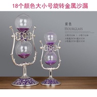 Ornament Creative European Style Decoration Birthday Gift/Minute Rotation15Metal Hourglass Timer30/6