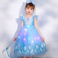 Elsa Princess Dress Girls Dress Summer Dress Elsa Princess Dress New Style Fashionable Luminous Elsa