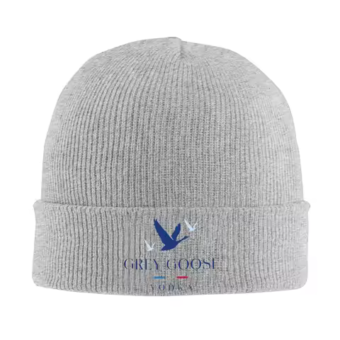 Grey Goose Vodka Warm Knitted Cap Winter Knit Bonnet Hat Skullies Beanies Hip Hop Caps for Unisex