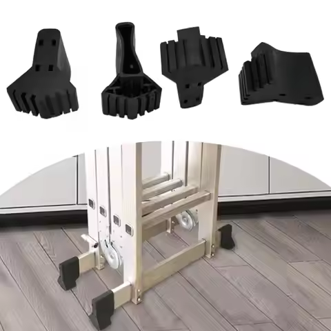 4 Pieces Ladder Foot Cover Rubber Premium Cushion Ladder Feet Mat Acces Tool Adder Balance Rod Foot