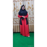 ABAYA SET BERGO LATEST EID ABAYA/ HIJAB GAMIS SET