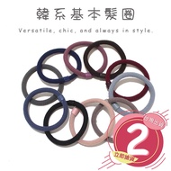 Fight The Fastest In Taiwan Korean Basic Hair Tie Macaron Threaded Plain Color Headdress Rubber Band