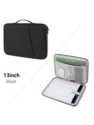 1入ipad兼容的收納袋-保護套平板電腦包10.8英寸、12.9英寸、13英寸手提電腦內衬包-帶有口袋的保護背包