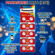 Panasonic Battery 2pcs or 10pcs LR44/LR1130/LR41/LR43 1.5V Alkaline Battery Coin Cell Batteries Butt