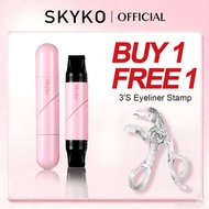 SKYKO 2 IN 1 Eyeliner Pen Dual-end Eyeliner Stamp Waterproof Longlasting 2 Colors