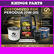 Bardahl C60 Super Lube Engine Oil 0W20 4 Litre + Original Perodua/Genuine BOSCH Oil Filter