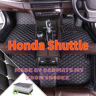 (Ready Stock) For Honda Shuttle Car Floor Mats -3 Pieces, Waterproof, Dustproof, Shockproof