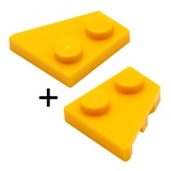 COOLPON|This Is LEGO Lego's Parts Bright Light Orange Pair Wedge Brick 2x2 Left+Right 24307+24299