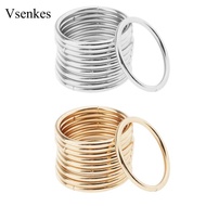 [Vsenkes] 10x Metal Round Rings Close Hoops Iron Loop For Dream Catcher Crafts DIY Gifts