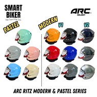 ARC Ritz Helmet Pastel & Modern V1 & V2 Series 100% Original Motorcycle SIRIM Approved JPJ Lulus