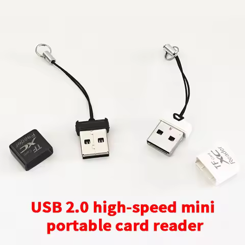 Mini Card Reader Super Speed USB 2.0 SD TF Mobile Memory Portable Card Reader Adapter Car Card Reade