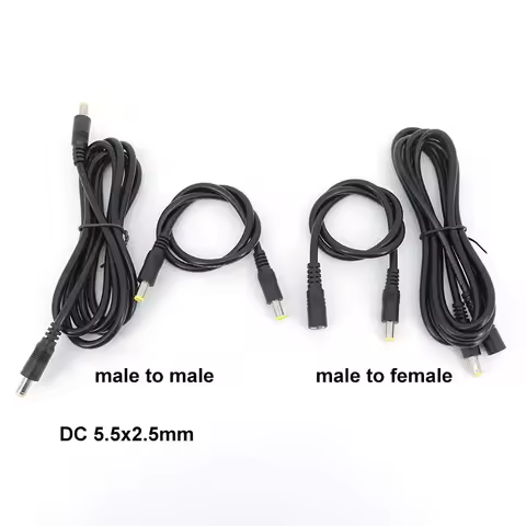 0.5/3m DC male to male female power supply connector Extension Cable 18awg 7A wire Adapter 19v 24v f