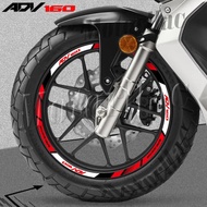 For ADV 160 Adv160 Motorcycle Wheel Sticker Reflectiver Stripe Rim Decals Accessories Waterproof