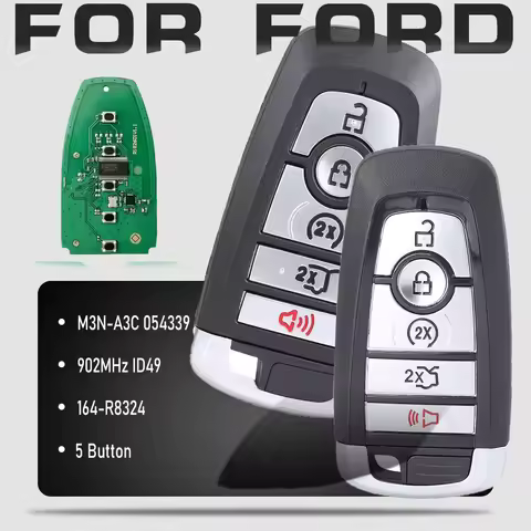 KEYECU M3N-A3C054339,164-R8324 902MHz ID49 5 Button for Ford Mustang Explorer 2022 2023 Fob Smart Re