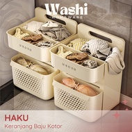 WASHI - HAKU Laundry Basket Easy Laundry Basket Aesthetic Clothes Basket Laundry Basket Minimalist C