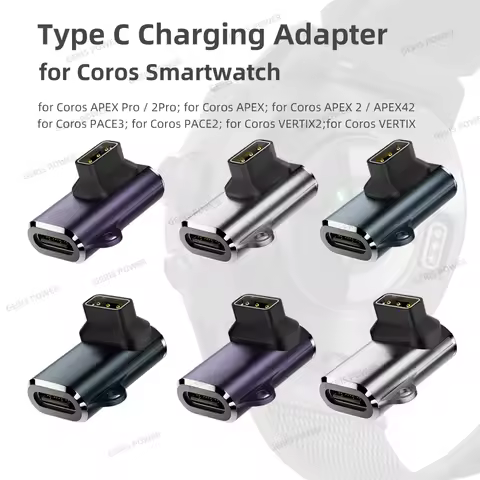 Type C Charging Adapter for COROS APEX 2 Pro/APEX 42mm 46mm USB-C Charger Connector for COROS Pace 3