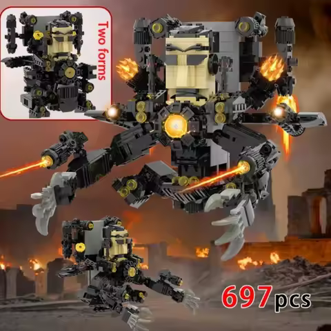 New Skibidi Man Titan Guitar Clock King 6.0 Valkyrie Gman TV king Building Block Animation Figures M