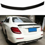 For Mercedes Benz E Class W213 E200 E300 E400 E550  2017-2020 Carbon Fiber Car Spoiler Black Color S