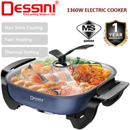 DESSINI ITALY Electric Cooker Steamboat Hot Pot Casserole Non Stick Frying Wok Pan Rice Cooker Periu