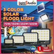 【NEW MODEL】Solar Spotlight Solar Flood Light with 3 Color LED Lighting Super Bright l 70W/150W/250W/