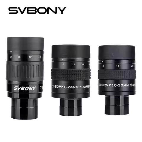 SVBONY 1.25" Zoom Telescope Eyepiece 7-21mm/8-24mm/10-30mm FMC Zoom Lens Telescope Accessory for Ast
