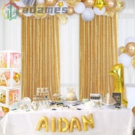 ADAMES Sequin Backdrop Curtain, Colorful Polyester Sparkly Sequin Backdrop, Stage Events Decorative 
