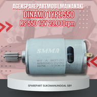 Dinamo Type 550 (Besar) Dinamo 12volt Dinamo 23.000rpm buat Mobil Motor Mainan Aki