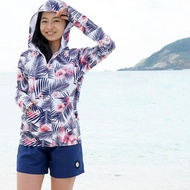 【日本HeleiWaho】防曬快乾 長袖水母連帽外套(女)-拉鍊式