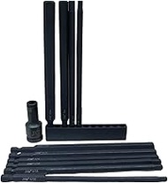 10-Piece 6" Hex Bit Set (5/32"–3/8", 5–10mm) with 42CrMo 3/8" to 1/4" Adapter – For Lug Termination,