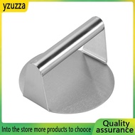 【yzuzza】Stainless Steel Burger Press, 5.5 Inches, Round Burger Smasher, Non-Adhesive Bacon and Grill