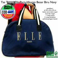 TAS TRAVEL ELLE BESAR POLOS /TAS BAJU /KOPER/TAS TENTENG ELLE Travel Bag Tas Pakaian Multifungsi 2in
